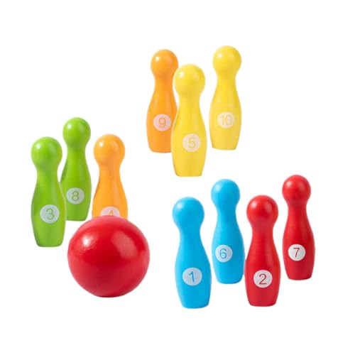 JOINPAYA Sportspielzeug Für Kleinkinder – Bowling-Set Für Kinder Bowling Aus Holz in 5 Farben Für Kinder Spiele Für 2 Spieler Für Indoor-spaß JOINPAYA Sportspielzeug Für Kleinkinder – Bowling-Set Für Kinder Bowling Aus Holz in 5 Farben Für Kinder Spiele Für 2 Spieler Für Indoor-spaß von JOINPAYA