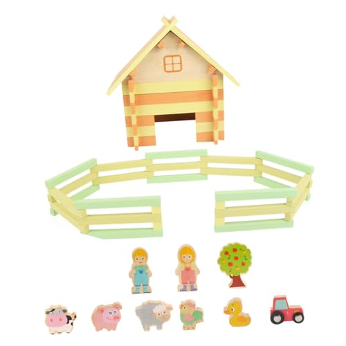 JOINPAYA Lustiges Kinderspielzeug Für Jungen Und Mädchen Bauernhof-blockhütte Pädagogisches Holzspielzeug Für Die Eltern-Kind-interaktion JOINPAYA Lustiges Kinderspielzeug Für Jungen Und Mädchen Bauernhof-blockhütte Pädagogisches Holzspielzeug Für Die Eltern-Kind-interaktion von JOINPAYA