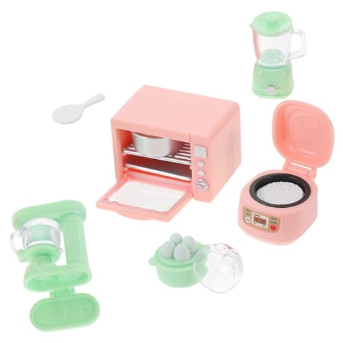 JOINPAYA 1 Set Küchengeräte Modell Küchenutensilien Miniatur Küchenzubehör Miniatur Hauszubehör Mini Reiskocher Miniatur Kochen Puppenhaus Küche Modell Kunststoff von JOINPAYA
