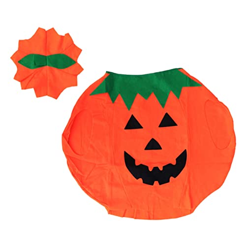 JOINPAYA 1 Set Kürbismantel Großes Kürbiskostüm Zartes Halloweenkostüm Kinderkürbiskostüm Babykürbiskostüm Kürbis Cosplay Kleid Halloween Kürbis Cosplay Kostüme Orangefarbenes Tuch von JOINPAYA