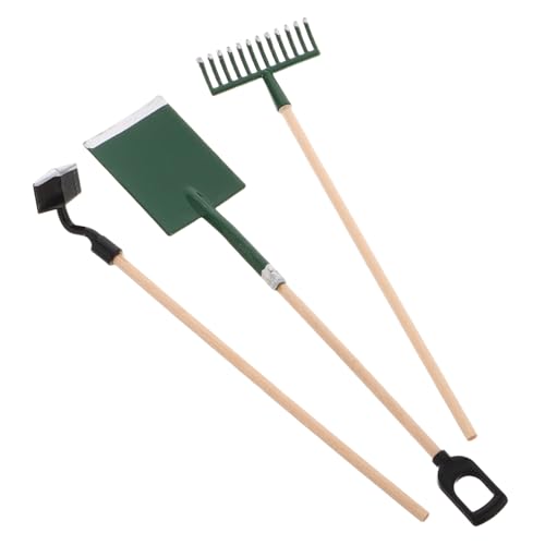 JOINPAYA 1 Set Landwirtschaftliche Werkzeuge Modell Puppenhaus Gartengeräte Gartenhandwerkzeuge Puppenhaus Gartenwerkzeuge Gartenarbeit Handgehaltenes Gartenset Gartenzubehör Garten Mini von JOINPAYA