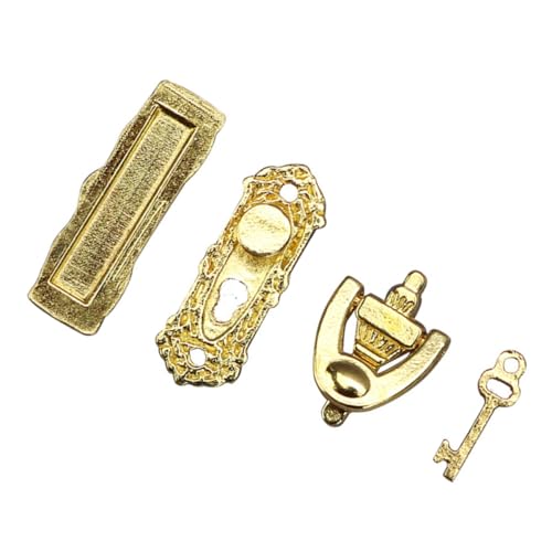 JOINPAYA 1 Set Mini Pull Ring Decor Puppenhaus Schloss Goldene Mini Lock Verzierungen Metall Tür Innen Dekoration JOINPAYA 1 Set Mini Pull Ring Decor Puppenhaus Schloss Goldene Mini Lock Verzierungen Metall Tür Innen Dekoration von JOINPAYA
