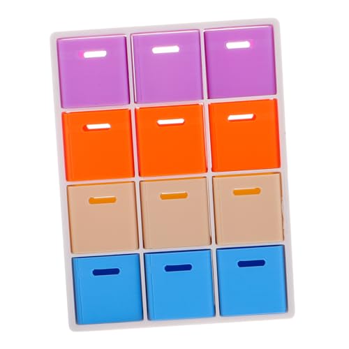 JOINPAYA 1 Set Mini-puppenhaus Im Maßstab 1:12 Mit Regal Und Schubladen, DIY-aufbewahrungsboxen, Bausatz, Realistisches Miniaturhaus-ausstellungsregal Für Kinder, Erwachsene, von JOINPAYA