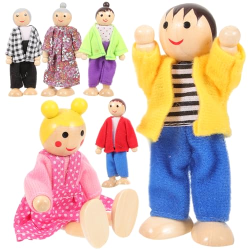 JOINPAYA Puppenhaus-familiensets Puppen Spielset Mit Menschen Spielzeug Für Jungen Und Mädchen Flexible Gliedmaßen Für Die Zimmerdekoration Von Jungen Und Mädchen von JOINPAYA