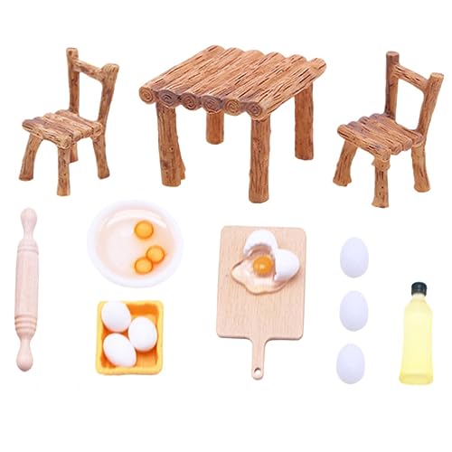 JOINPAYA 1satz Dollhouse Miniatur Zubehör Essenswerkzeuge Küchenutensilien Tisch Und Stuhl Zubehör Für Kreative Miniatur-szenen Und Puppenhaus-Dekorationen JOINPAYA 1satz Dollhouse Miniatur Zubehör Essenswerkzeuge Küchenutensilien Tisch Und Stuhl Zubehör Für Kreative Miniatur-szenen Und Puppenhaus-Dekorationen von JOINPAYA