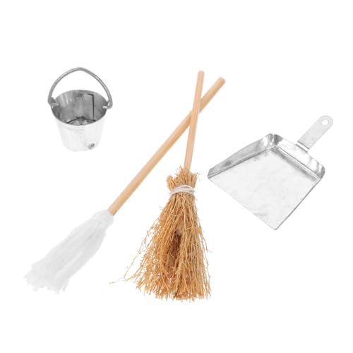 JOINPAYA Mini Kehrschaufel Pinsel Set Für Puppe Spielhaus Decor Mopp Requisiten Landschaft Handwerk Hause Ornament JOINPAYA Mini Kehrschaufel Pinsel Set Für Puppe Spielhaus Decor Mopp Requisiten Landschaft Handwerk Hause Ornament von JOINPAYA