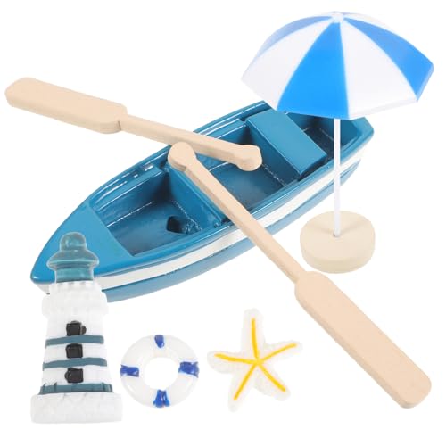 JOINPAYA Sammlerstück Mittelmeer-Leuchtturm Und Segelbootmodell Aus Kunstharz Mini- - -Ornament Für Büro Kinder JOINPAYA Sammlerstück Mittelmeer-Leuchtturm Und Segelbootmodell Aus Kunstharz Mini- - -Ornament Für Büro Kinder von JOINPAYA