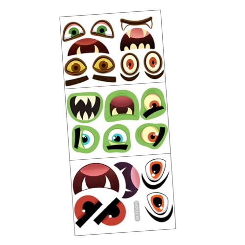 JOINPAYA 1 Set Partygeschenk Mini Kürbisse Cartoon Aufkleber Kürbis DIY Gesichtsaufkleber Halloween Kürbisgesichtsaufkleber Halloweenbedarf Kürbisaufkleber Basteln Halloween Dekorationen von JOINPAYA