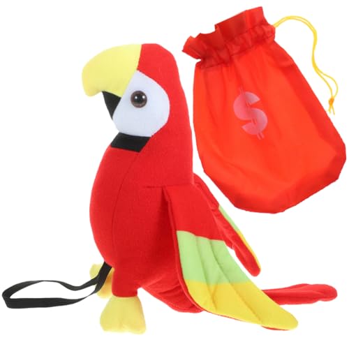 JOINPAYA 1 Set Plüsch-Piratenpapagei-Geldbeutel: Kinderpapagei-Tier-Realistisches Schulterkostüm Cosplay Für Halloween JOINPAYA 1 Set Plüsch-Piratenpapagei-Geldbeutel: Kinderpapagei-Tier-Realistisches Schulterkostüm Cosplay Für Halloween von JOINPAYA