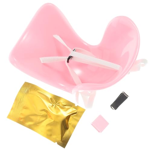 JOINPAYA 1 Set Puppe Ornament Babies Puppen Puppen Babyträger Sitze Puppe Ornament Miniaturstuhl Plastik Pink von JOINPAYA