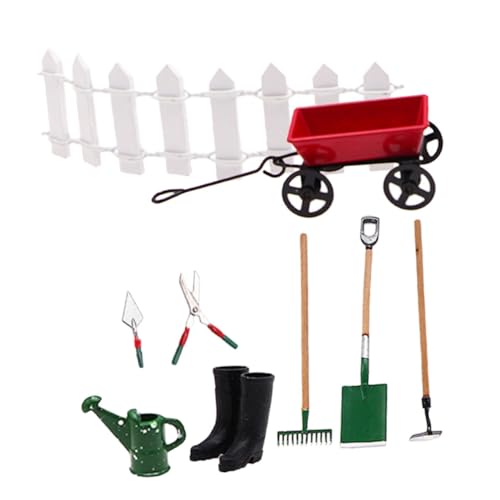 JOINPAYA 1 Set Puppenhaus Werkzeuge Gartengeräte Gartenwerkzeuge Kleine Hauswerkzeuge Für Miniatur Gartenzubehör Mini Gartenwerkzeug Mini Szenenlayout Mini Farmwerkzeuge von JOINPAYA