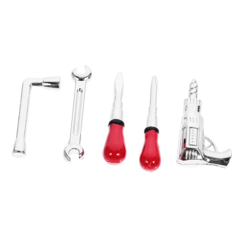 JOINPAYA 1 Set Puppenhauszubehör Wohnaccessoires Werkzeuge Miniatur Reparaturwerkzeug Mini Bohrer Mini Schraubenschlüssel Mikro Landschaftswerkzeug Mini Schraubendreher Mini von JOINPAYA