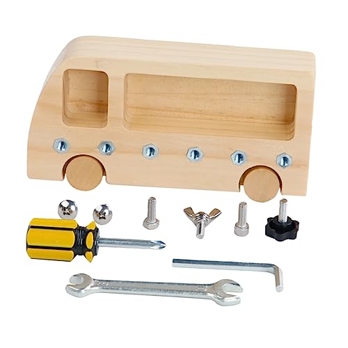 JOINPAYA 1 Set Holzspielzeug Schraubset Für Kleinkinder Motorikspielzeug Mit 6 Schrauben Schraubendreher Und 6 Eck Schlüssel Frühes Lernspielzeug Für Zur Der JOINPAYA 1 Set Holzspielzeug Schraubset Für Kleinkinder Motorikspielzeug Mit 6 Schrauben Schraubendreher Und 6 Eck Schlüssel Frühes Lernspielzeug Für Zur Der von JOINPAYA