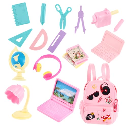 JOINPAYA 1 Set Schreibwarenzubehör Aus Kunststoff Bastelsets Mini Puppenrucksack Mädchen Puppenkleidung Miniatur Rucksack Miniatur Puppenschlafsack Poolspielzeug Filmpuppe Miniatur von JOINPAYA