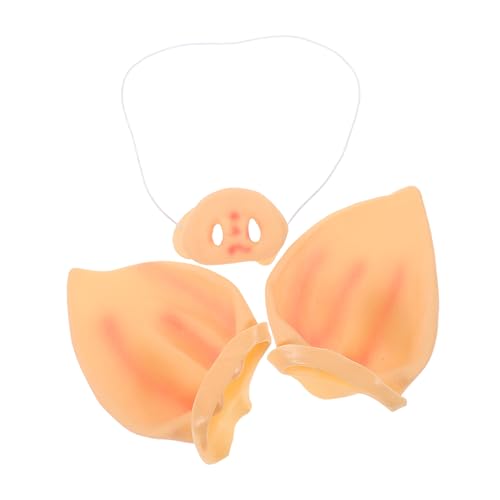 JOINPAYA 1 Set Schweinekostüm-zubehör, Lebensechte Schweinenase Mit Elastischem Band, Realistische Cosplay-Ohren Für Halloween-Party-Dekoration JOINPAYA 1 Set Schweinekostüm-zubehör, Lebensechte Schweinenase Mit Elastischem Band, Realistische Cosplay-Ohren Für Halloween-Party-Dekoration von JOINPAYA