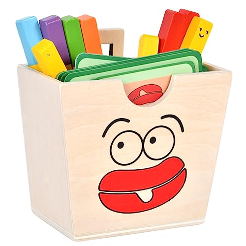 JOINPAYA Holz-Matching-Spiel Lernspielzeug Für Kleinkinder 1 Set Pommes Frites Spiel-lebensmittelspielzeug Spielzeug Zur Kognitiven Entwicklung von JOINPAYA