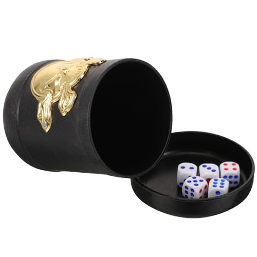 JOINPAYA 1 Set Würfelbecher Würfel Shaker Behälter Rollenspiel Würfelbecher Würfel Shaker Becher Party Requisiten Würfel Aufbewahrungsbecher Würfelzubehör Würfel von JOINPAYA