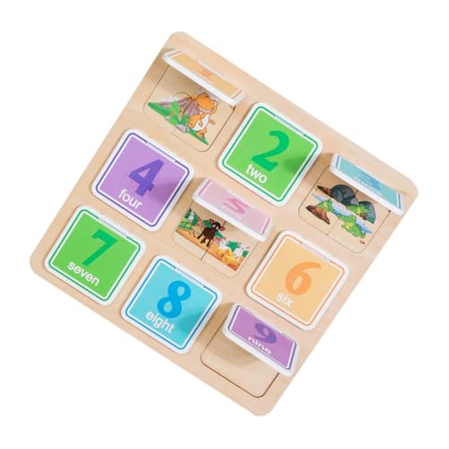 JOINPAYA 1 Set Zahlenpuzzle Für Kleinkinder Für Babys Kinderpuzzles Kleinkindpuzzles Puzzles Für Babys Kinderpuzzle Tierpuzzles Puzzlebrett Steckpuzzles Für Holz von JOINPAYA