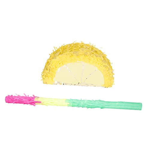 JOINPAYA 1 Set Zitronen Piñata Luau Party Piñatas Partybecher Und Teller Lollies Als Dekoration Partygeschirr Geburtstagsballons Gastgeschenke Charm Dekorationen Gelbe von JOINPAYA