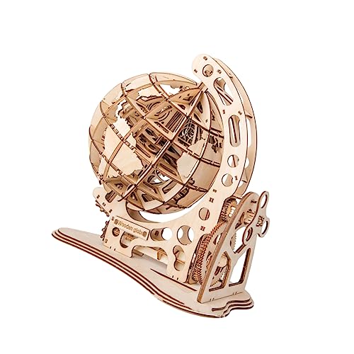 JOINPAYA 1 Stück Baustein-Ornamente Hölzerne Kugelverzierung Bausteine ​​verzierung 3D-Montage Holzhandwerk DIY Holzhandwerk Dekoration Kugelschmuck Aus Holz Bambus von JOINPAYA