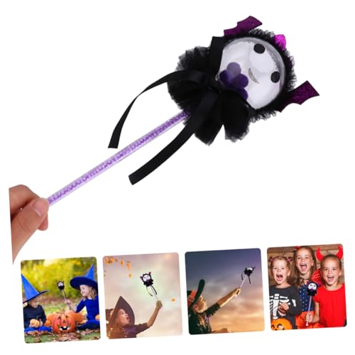 JOINPAYA 1 Stück Blitz Zauberstab Hexenzauberstab Magischer Stab für Hexenstab mit magischen Kräften leuchtender Feenstab kreative Halloween-Dekoration Harz Violett von JOINPAYA