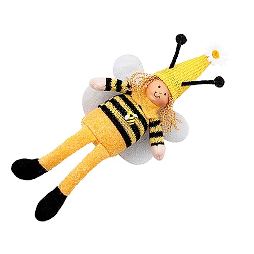 JOINPAYA 1 Stück Festival-Puppe Kreative Bienenpuppe Gefülltes Festpuppengeschenk Puppe Bienenpuppe Bienenförmiges Gestricktes Puppenspielzeug Stoff von JOINPAYA