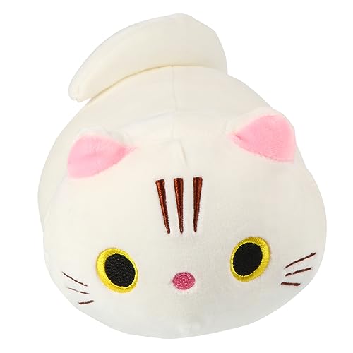 JOINPAYA 1 Stück Katzenkissenpuppe für kinderspielzeug nachsprechende stofftiere Plüschkissen kinderknallzeug Soft Toy Plüschspielzeug Katzenplüsch Daunen Baumwolle Weiß von JOINPAYA