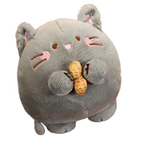 JOINPAYA 1 Stück Kissen werfen plüschtiere Plush Toy Plüschspielzeug nachsprechende stofftiere Soft Toy plushible snugible plushbit Graues Plüschtier Plüsch Plüschpuppe Grey von JOINPAYA