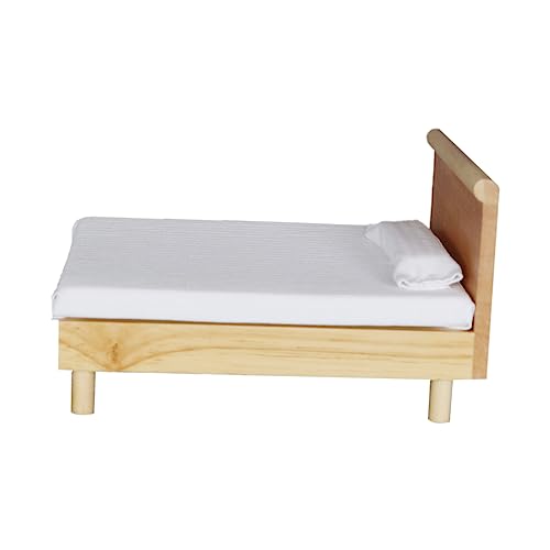 JOINPAYA 1 Stück Mini Doppelbett aus Puppenhaus Zubehör für Realistisches Design für Kreatives Handgefertigtes Möbelstück für Schlafzimmer für Puppen und Dolls JOINPAYA 1 Stück Mini Doppelbett aus Puppenhaus Zubehör für Realistisches Design für Kreatives Handgefertigtes Möbelstück für Schlafzimmer für Puppen und Dolls von JOINPAYA