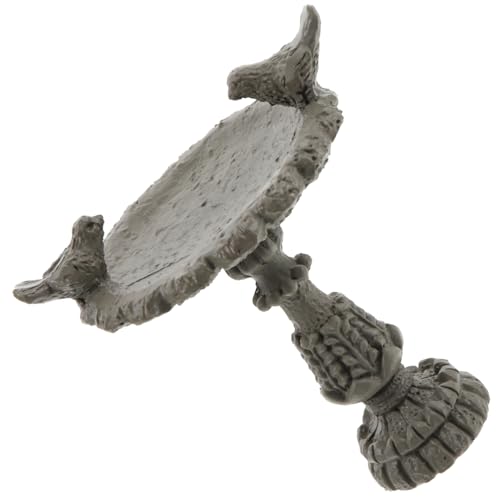 JOINPAYA 1 Stück Mini-Gartendekoration mikrolandschaft tränkebecken kalanchoe Vogeltränke Schwimmbad Miniatur tortendeko Einschulung Mini- -Vogelbecken vogelbecken schmuck Harz Khaki von JOINPAYA