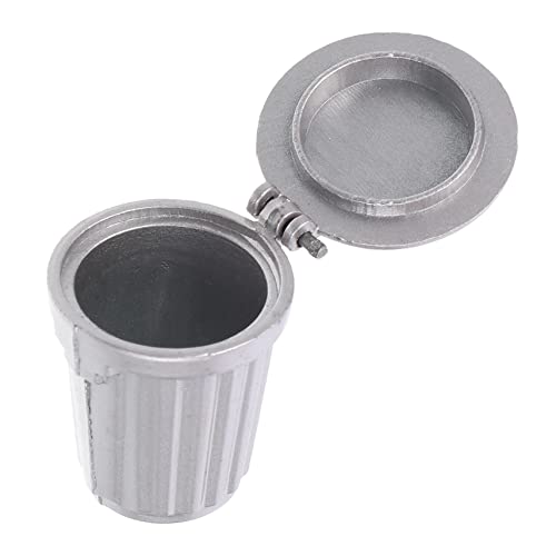 JOINPAYA 1 Stück Mini -Modellmüll kann für kinderspielzeug Bad Dekoration spielzeuge für Zubehör Miniatur-Zubehör Mini-Reinigungswerkzeuge Legierung Silver von JOINPAYA
