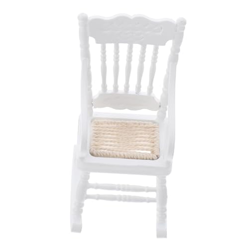 JOINPAYA 1 Stück Mini-Möbelmodell Schaukelstuhl für Stühle für winzige Möbel für kinderspielzeug Miniatur-Szenenmöbel Schaukelstuhl Miniatur hölzern Weiß JOINPAYA 1 Stück Mini-Möbelmodell Schaukelstuhl für Stühle für winzige Möbel für kinderspielzeug Miniatur-Szenenmöbel Schaukelstuhl Miniatur hölzern Weiß von JOINPAYA