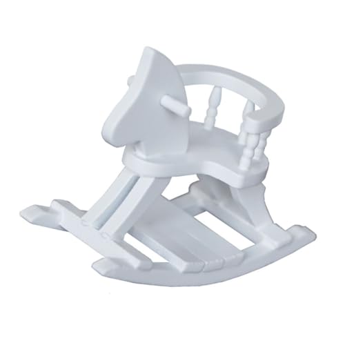 JOINPAYA 1 Stück Mini-Möbelzubehör klein hühner mädchen ponycape playmobilhauser puppenhauszubehör Filly pferdchen Miniaturtiere Miniatur-Möbeldekoration hölzern Weiß von JOINPAYA