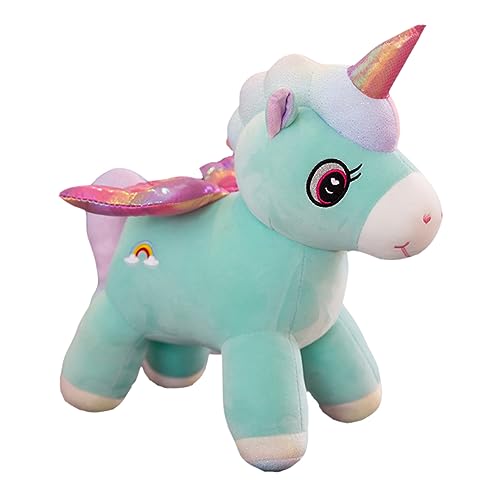 JOINPAYA 1 Stück Plüschpuppe Einhorn Kissen einhornkissen einhörner Einhorn stofftier Unicorn Toy kreative Puppe Plüsch-Einhorn-Puppe Einhornpuppe Baumwolle Green von JOINPAYA