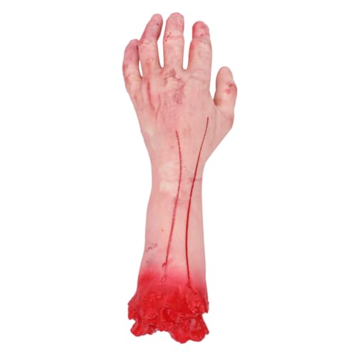 JOINPAYA 1 Stück Prothetische Requisiten Arm Gefälscht Halloween Streich Stütze Gruselige Hand Falsche Hände Vinyl Grey von JOINPAYA