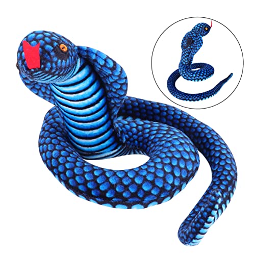JOINPAYA 1 Stück -Puppe Halloween kinderspielzeug Children Toys spielsachen Plüschschlange Halloween-Schlange Schlange Plüschtier PP Baumwolle Blue von JOINPAYA