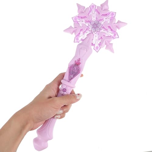 JOINPAYA 1 Stück Schneeflocke Magischen Zauberstab: Rosa Prinzessinnen-Zauberstab Glitzer Fee Prinzessin Zauberstab Für Weihnachten Halloween Ohne Batterie von JOINPAYA