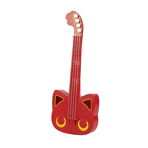 JOINPAYA 1 Stück Ukulele interaktives kinderinstrumente Musikalisches Lernspielzeug Gitarre -Ukulele- Simulations-Ukulele- Plastik rot von JOINPAYA