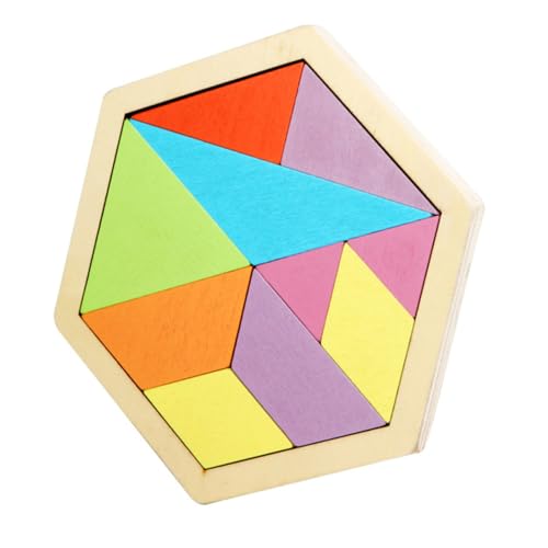 JOINPAYA 1 Stück Wabenpuzzle- Geometrisches Bildungsspielzeug Wabenmuster-Puzzle Bausteinspielzeug Geometrisches Rätsel Baustein- Zehn Rätsel Hölzern Colorful von JOINPAYA