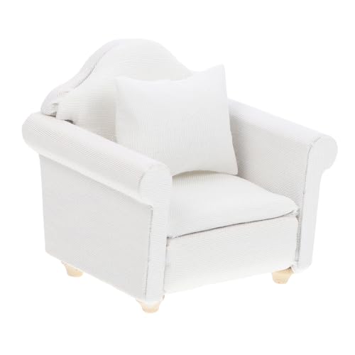 JOINPAYA 1stück Miniatur Sofa Für Weißes Europäisches Sofa Mit Kissen Für -szenen Hochwertige Mini Möbel Für Kreative Dekoration Und Spielzeug von JOINPAYA