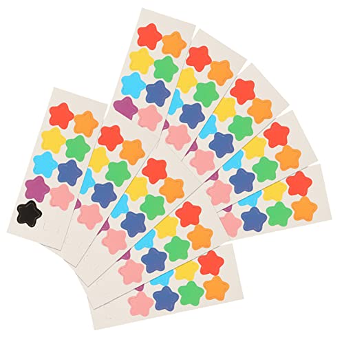 JOINPAYA 10 Blatt Bunte Magnetische Aufkleber Magnetisches Whiteboard Kleine Belohnungsaufkleber Kleine Lehreraufkleber Multifunktionale Sternaufkleber Kinderaccessoire Magnetischer Kleber von JOINPAYA