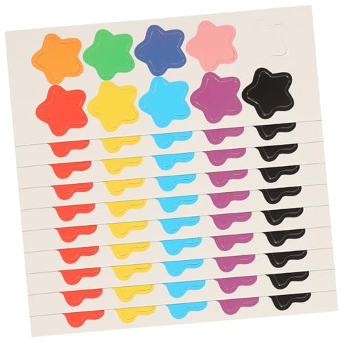 JOINPAYA 10 Bögen Bunte Magnetaufkleber Sternaufkleber Kleine Belohnungsaufkleber Stern Kühlschrankmagnete Entzückende Belohnungsaufkleber Whiteboard Magnetaufkleber Kupferkarton von JOINPAYA