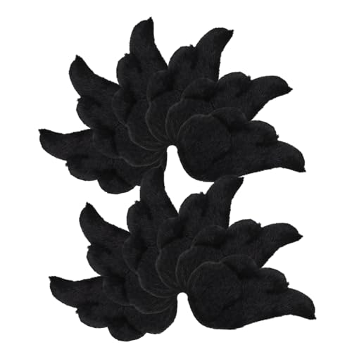 JOINPAYA 10 Paar Puppe Flügelflicken Zum Selbermachen Flügel Engelsflügel Handwerk Engelsflügel Masse Engelsflügelverzierungen Engelsflügel-Aufkleber Black Plüsch JOINPAYA 10 Paar Puppe Flügelflicken Zum Selbermachen Flügel Engelsflügel Handwerk Engelsflügel Masse Engelsflügelverzierungen Engelsflügel-Aufkleber Black Plüsch von JOINPAYA