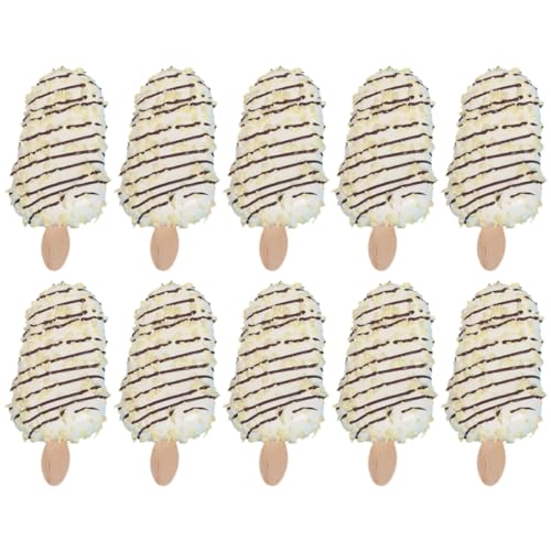 JOINPAYA 10 STK Simulations-eiscrememodell Simuliertes Eiscrememodell Requisiten Für Eiscreme-displays Realistisches Essen Künstliches Am Stiel Eiscreme-Modell- Weiß PVC JOINPAYA 10 STK Simulations-eiscrememodell Simuliertes Eiscrememodell Requisiten Für Eiscreme-displays Realistisches Essen Künstliches Am Stiel Eiscreme-Modell- Weiß PVC von JOINPAYA