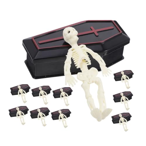 JOINPAYA 10 Sets Sargbox Mini Sarg Schmuckschatulle – Halloween Miniaturschatulle – Plastik Streichschatulle Als Requisite – Halloween Party Dekoration von JOINPAYA