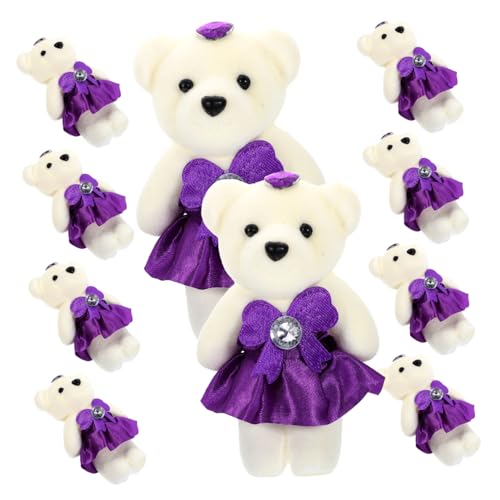 JOINPAYA 10 Stück Bärenpuppe Dekoration Schlafzimmer Bedroom Decoration sevgiliye hediye Hochzeitsauto Dekoration Geschenkeidee Süßes Stofftier gefüllter Bär Plüsch tragen Schaum Violett JOINPAYA 10 Stück Bärenpuppe Dekoration Schlafzimmer Bedroom Decoration sevgiliye hediye Hochzeitsauto Dekoration Geschenkeidee Süßes Stofftier gefüllter Bär Plüsch tragen Schaum Violett von JOINPAYA