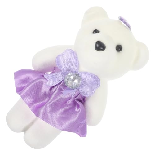 JOINPAYA 10 Stück Bärenverzierung Dekoration Schlafzimmer valantines Present valentingsgeschenke niedliche Toys Plüsch gefüllte Bärenpuppe Plüschbärenpuppen Schaum Lavender von JOINPAYA