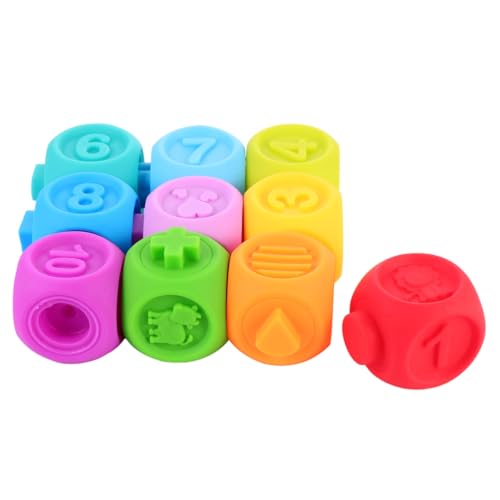 JOINPAYA 10 Stück Bausteine Aus Weichem Gummi Für Babys Kinderspielzeug Bausteine Für Die Geistige Entwicklung Lernspielzeug Handspielzeug Babyspielzeug JOINPAYA 10 Stück Bausteine Aus Weichem Gummi Für Babys Kinderspielzeug Bausteine Für Die Geistige Entwicklung Lernspielzeug Handspielzeug Babyspielzeug von JOINPAYA