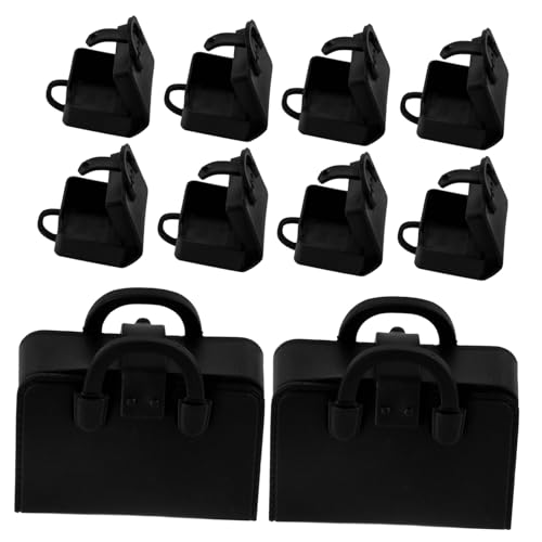 JOINPAYA 10 Stück Handtaschen Set für Puppenhaus Teiliges Zubehör für Kreatives Rollenspiel Realistische Details Ansprechendes Design für Puppenspiel Szenarien von JOINPAYA
