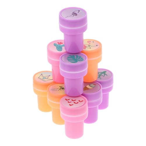 JOINPAYA 10 Stück Kinderstempel für Geburtstagsgeschenke Geschenkideen für Stempelset für Sommerstempel Lehrerstempel Stempel für waschbar PVC von JOINPAYA